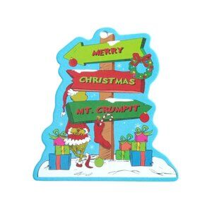 🎯 10 for $12 / Merry Christmas Mt. Grumpit Chipboard Wreath or Tree Ornament